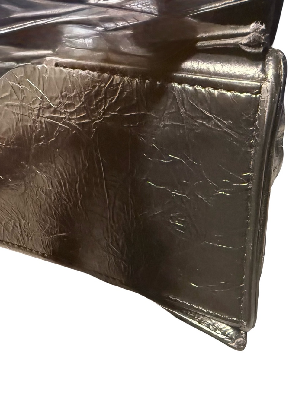 Authentic Balenciaga Crush Medium Chain Bag — Black - Picture 11 of 12